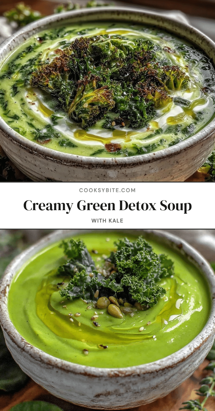 healthy green detox soup recipe
