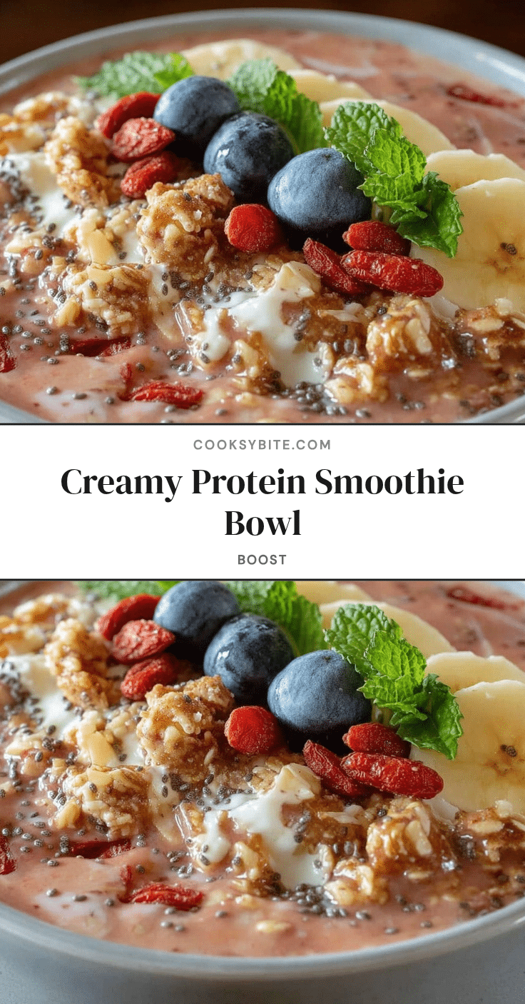 healthy protein smoothie bowl recipe