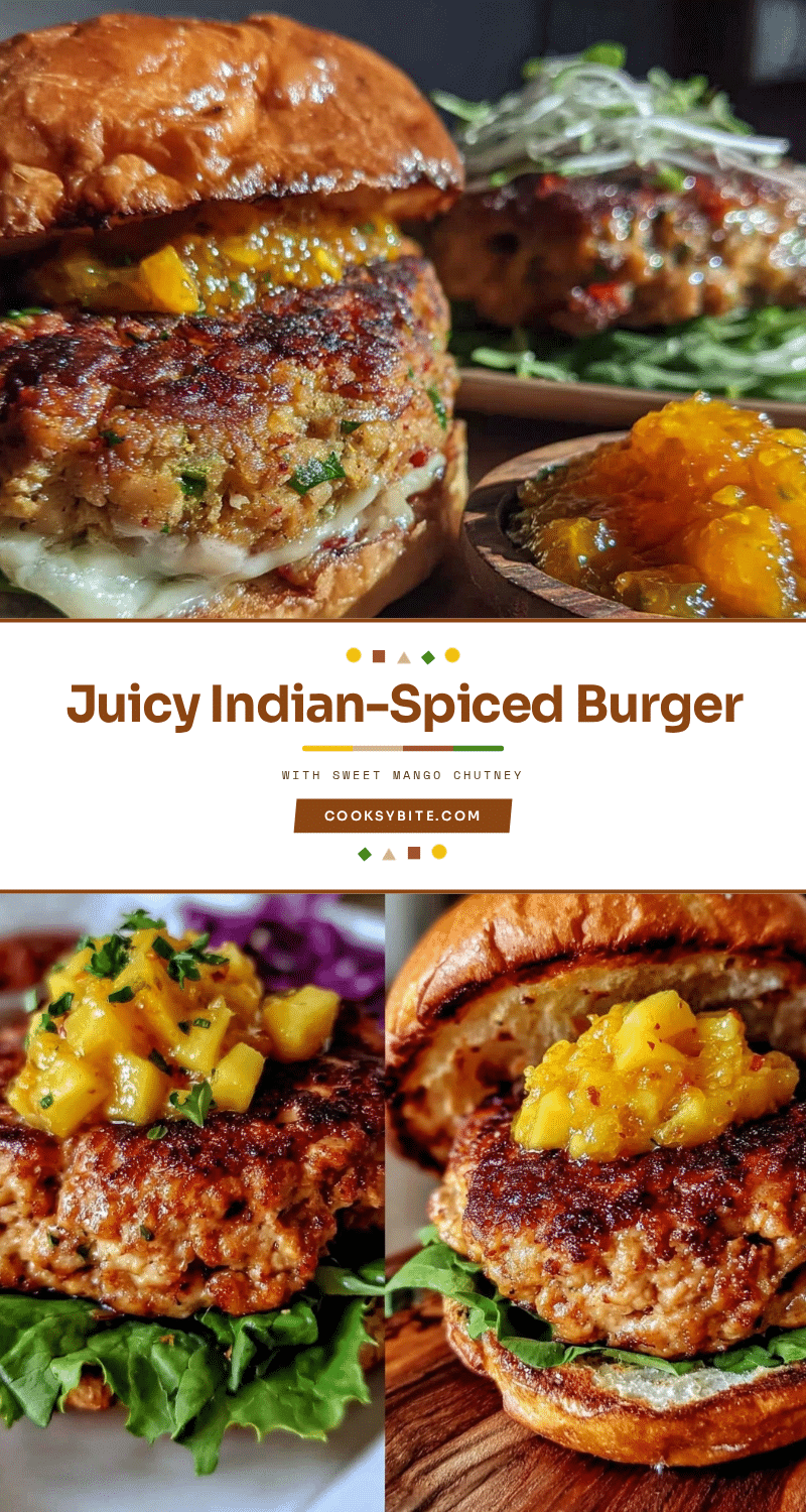 Indian-spiced burger recipe