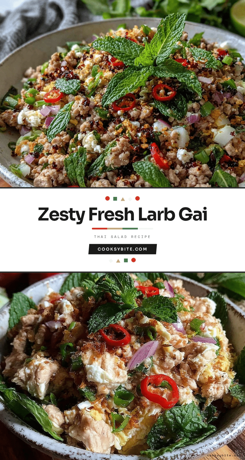 larb gai thai chicken salad recipe