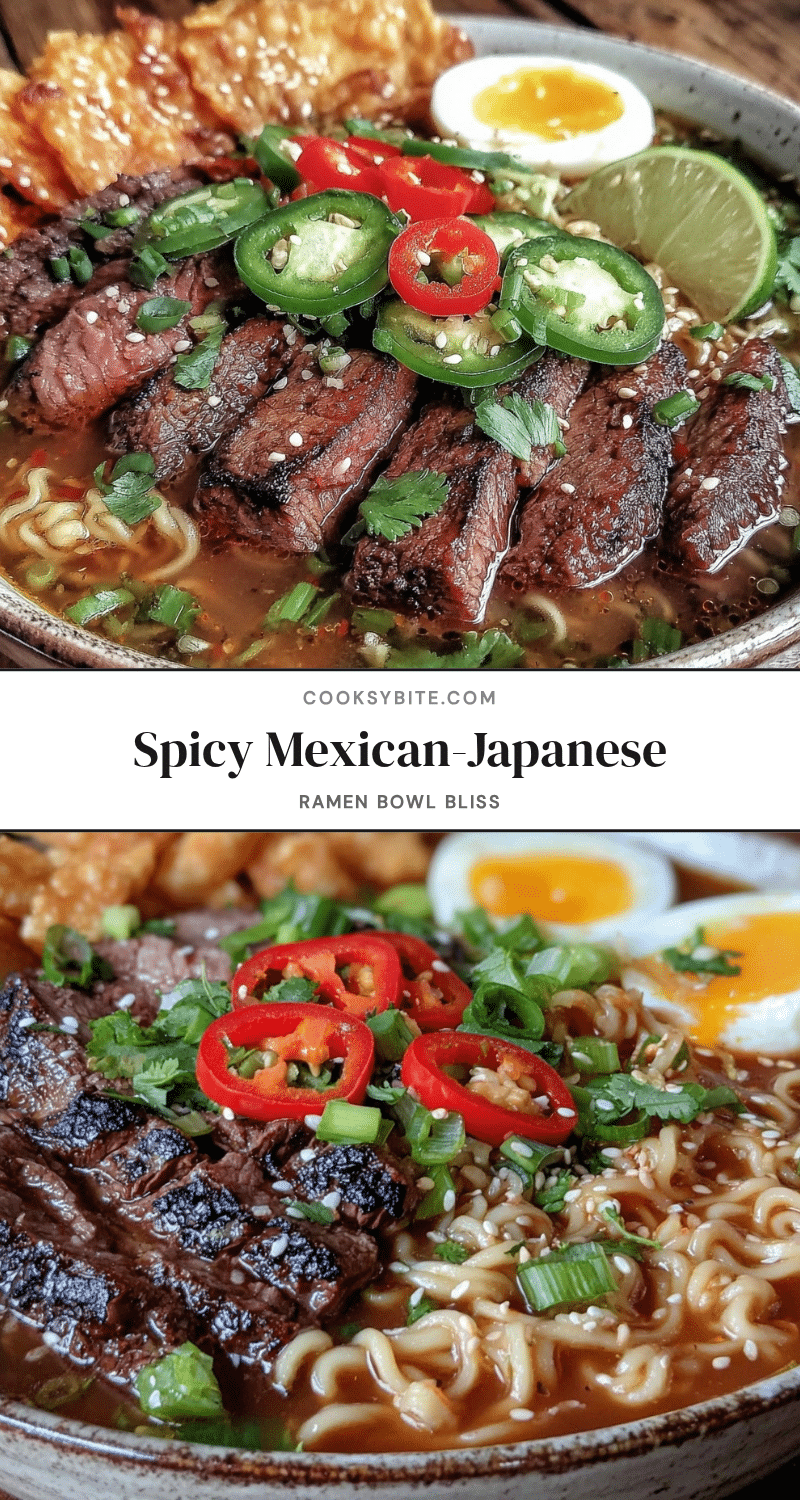 mexican japanese ramen bowl carne asada recipe
