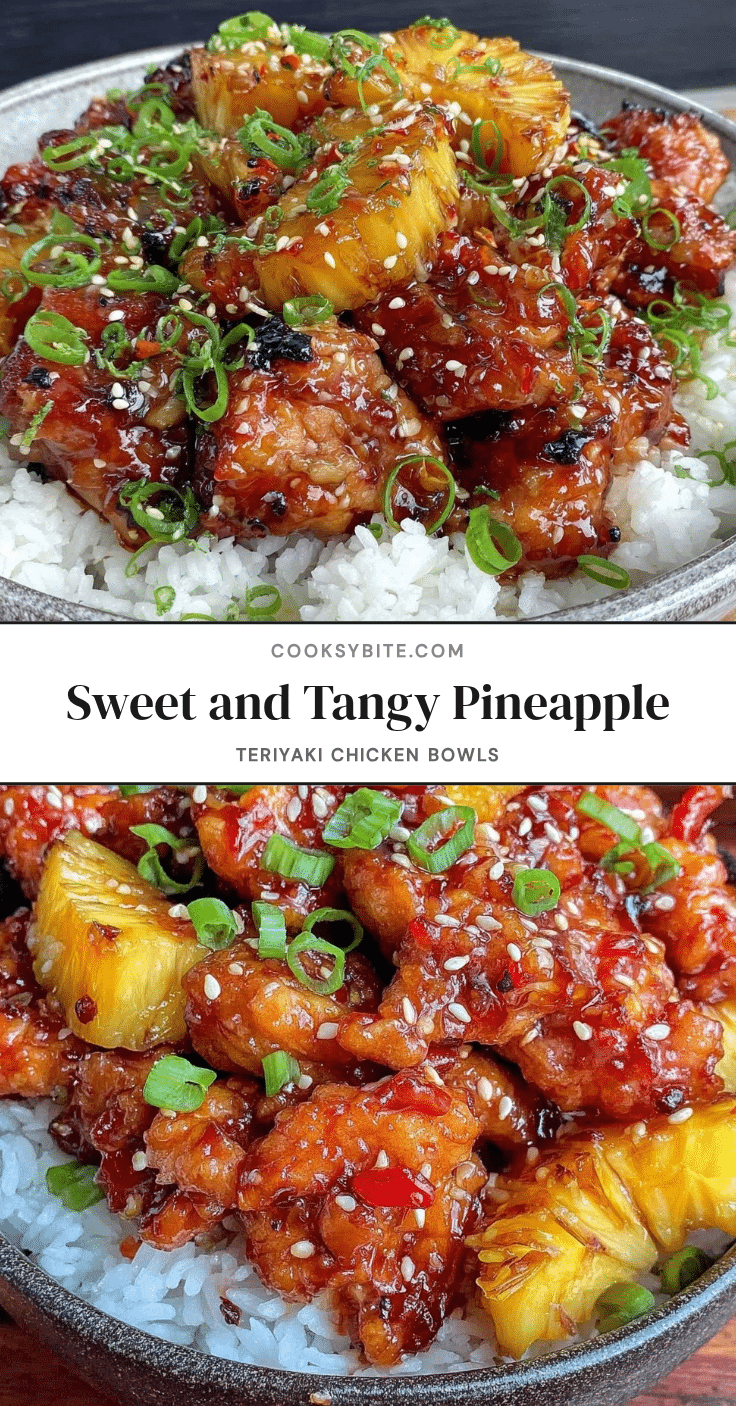 pineapple teriyaki chicken bowls recipe