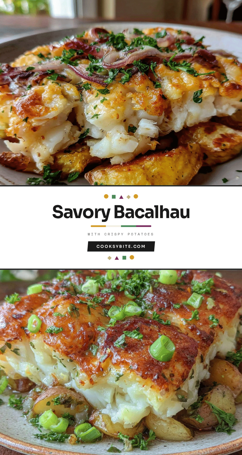 savory bacalhau with crispy potatoes recipe