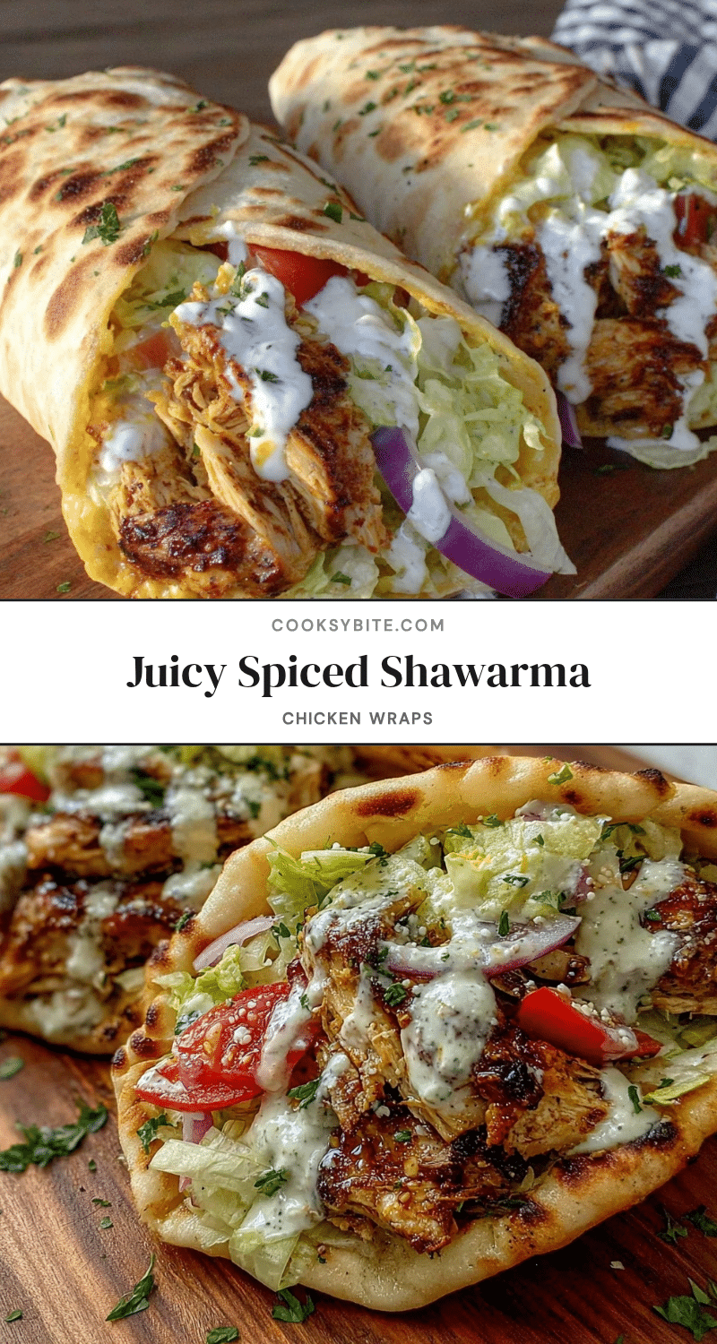 shawarma chicken wraps recipe