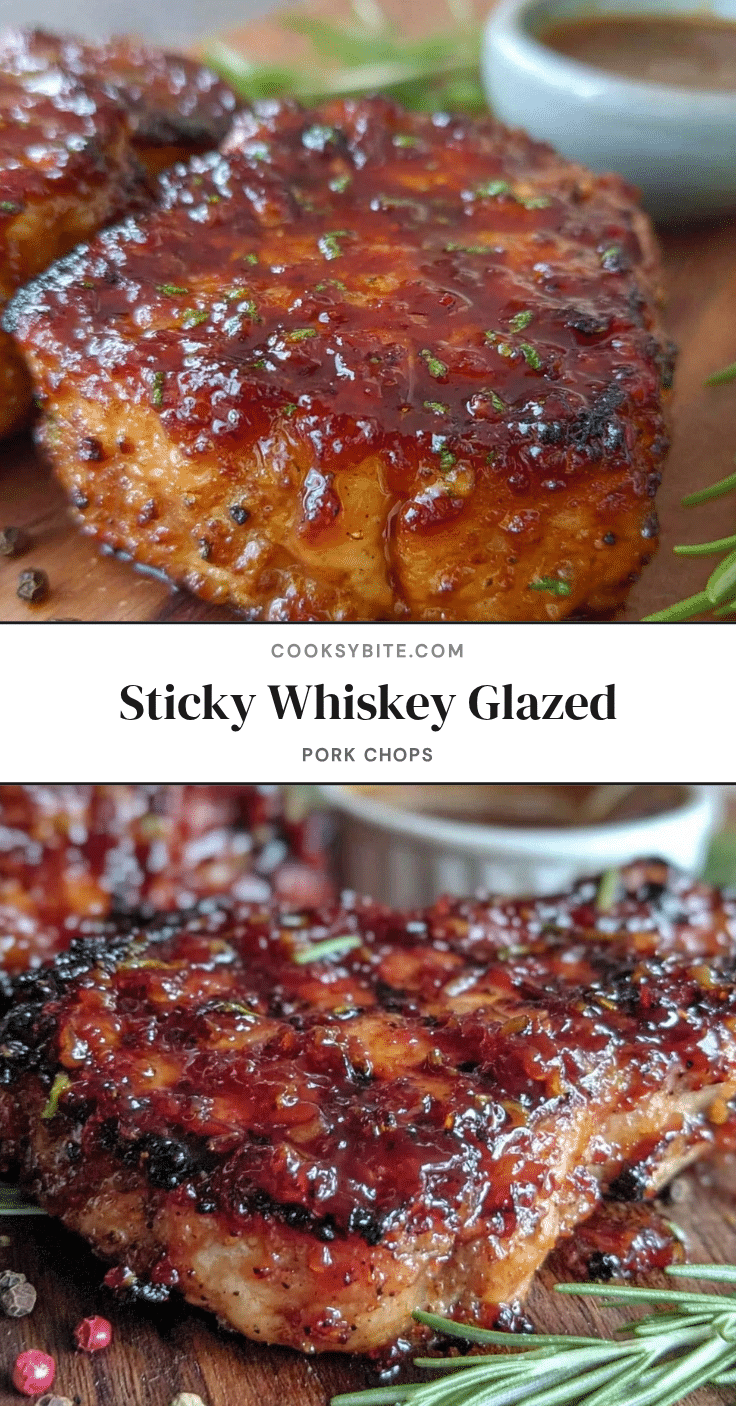 whiskey glazed pork chops recipe