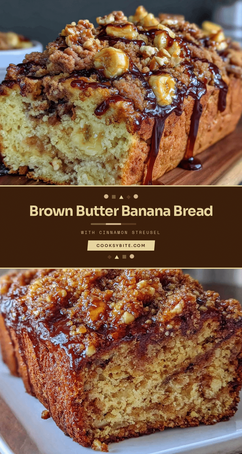 banana bread with brown butter and cinnamon streusel recipe