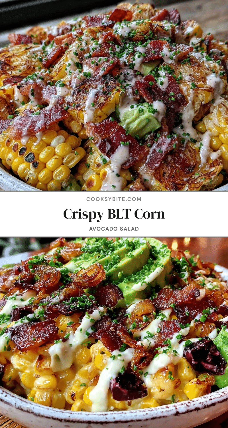 BLT corn avocado chopped salad recipe