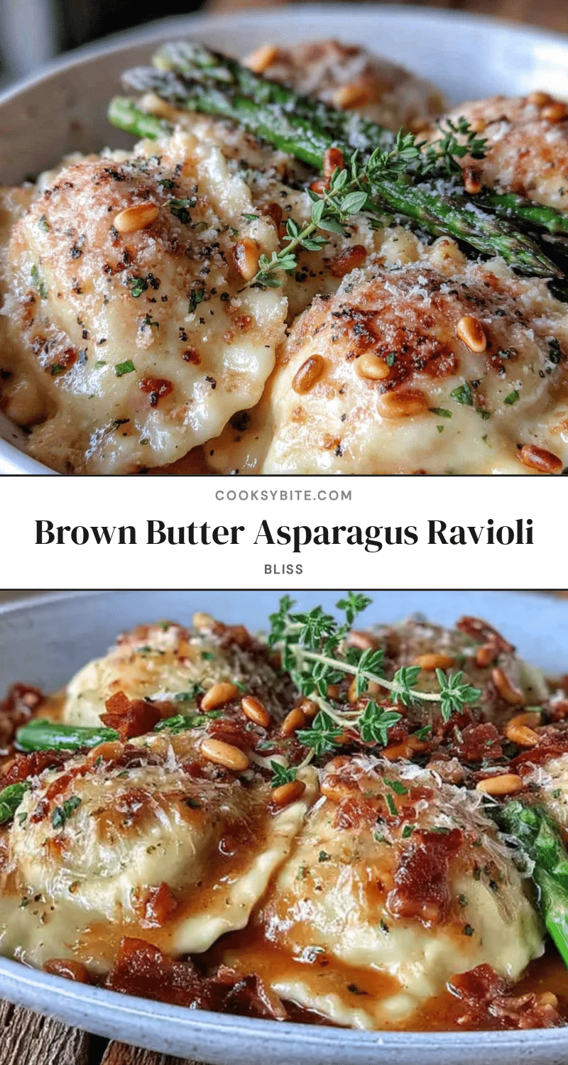 brown butter asparagus ravioli recipe