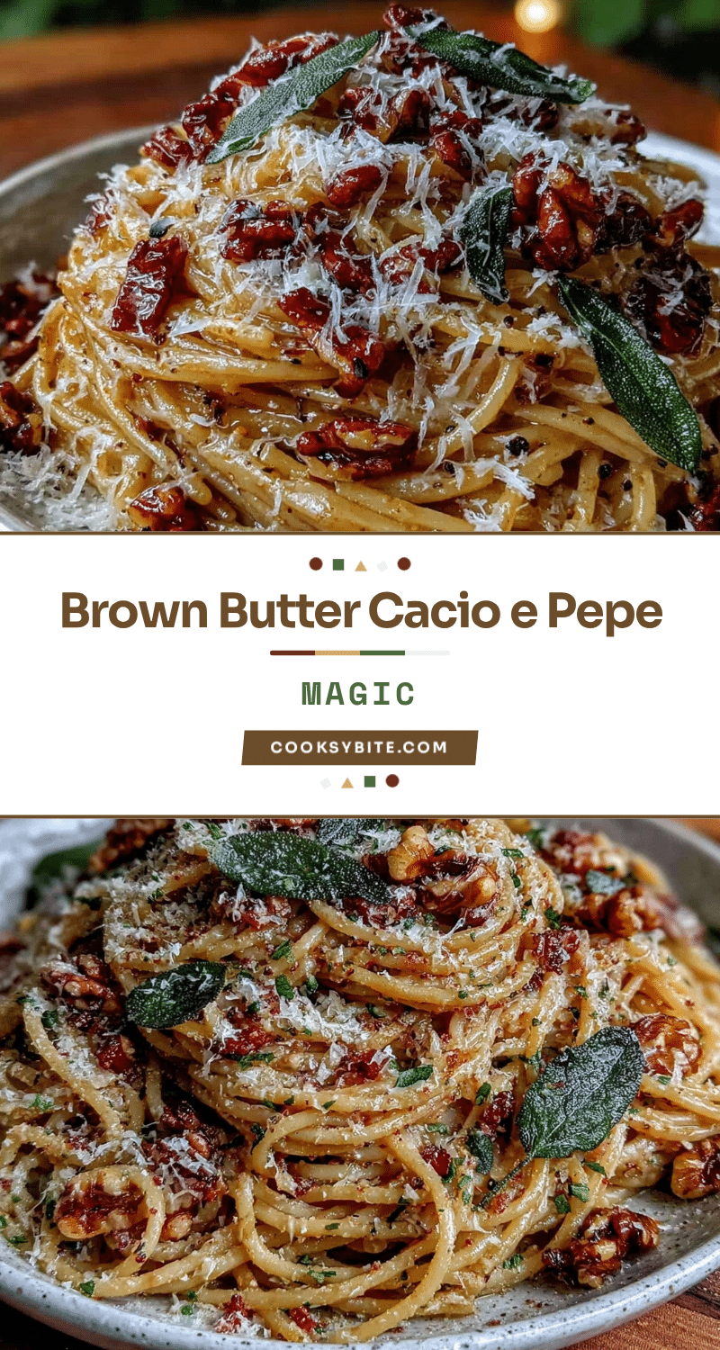 brown butter cacio e pepe recipe
