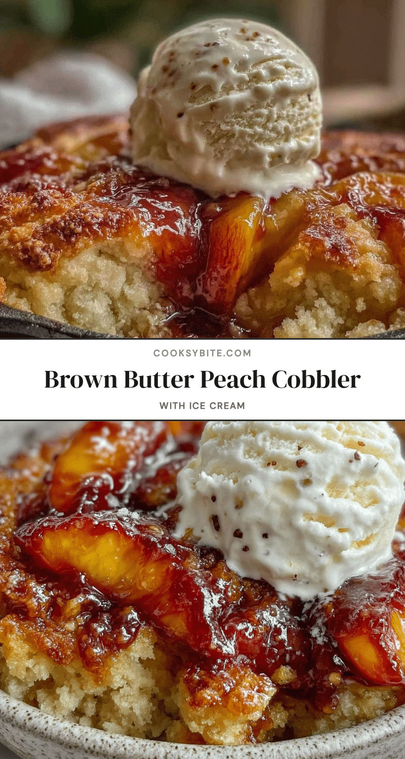 brown butter skillet peach cobbler recipe