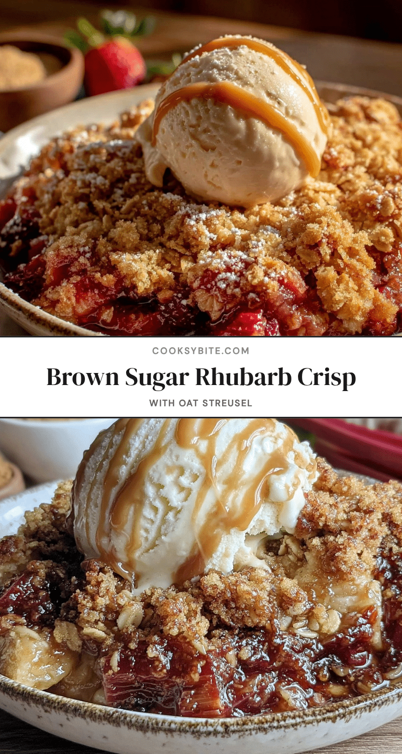 brown sugar rhubarb crisp recipe