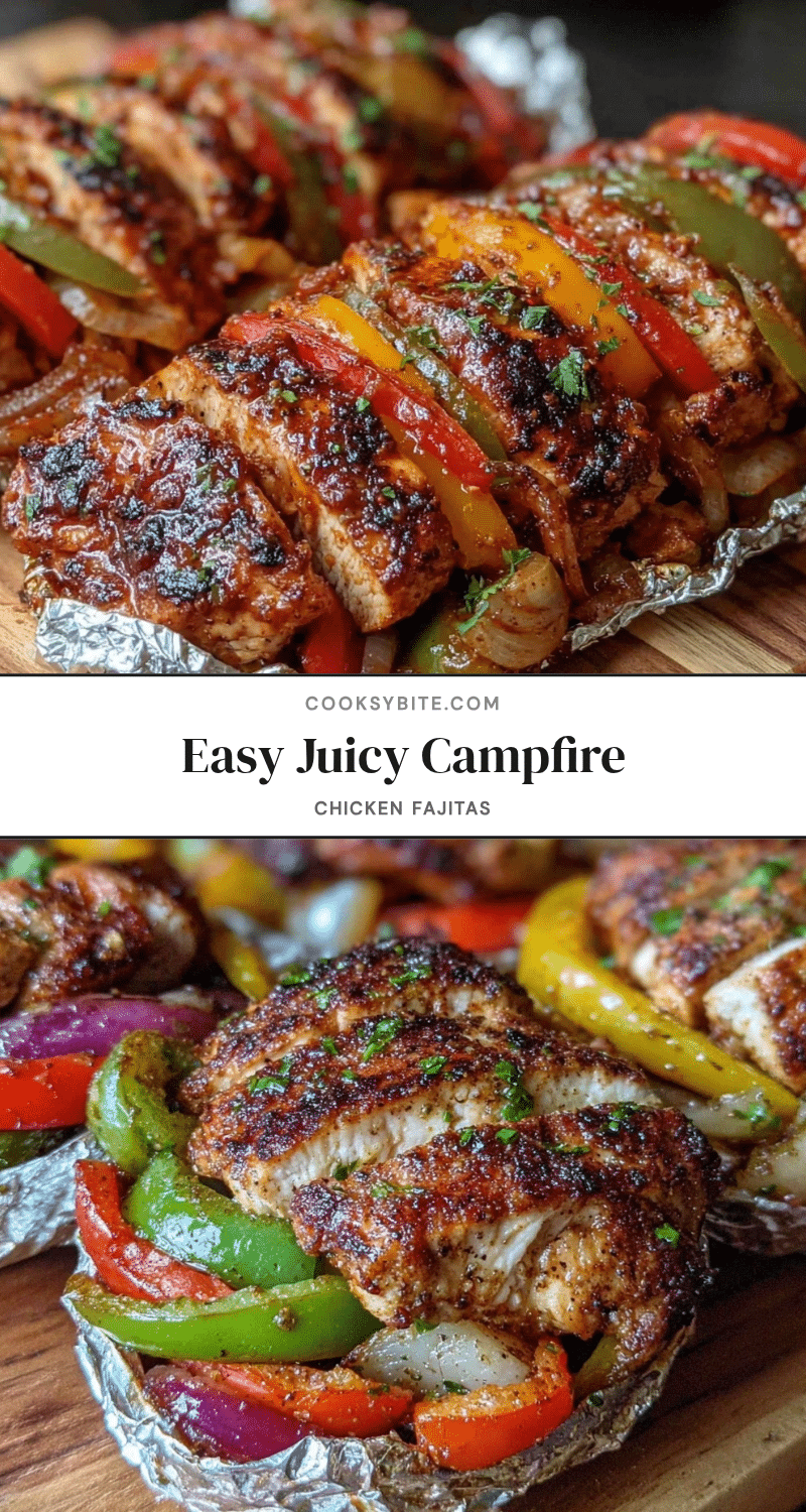 campfire foil packet chicken fajitas recipe