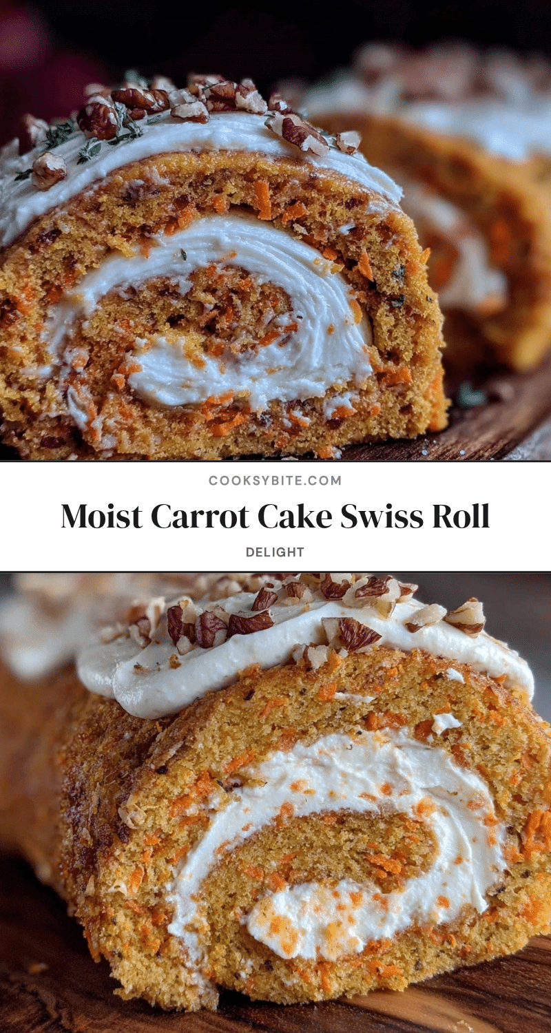carrot cake swiss roll recipe
