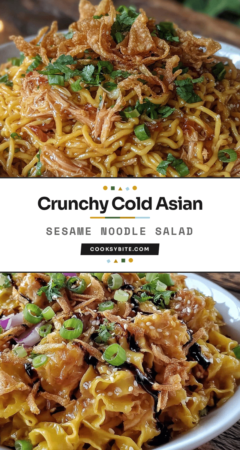 Cold Asian Sesame Noodle Salad recipe