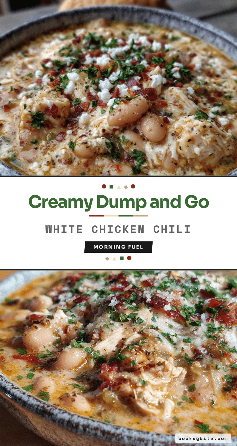 creamy dump-and-go white chicken chili recipe