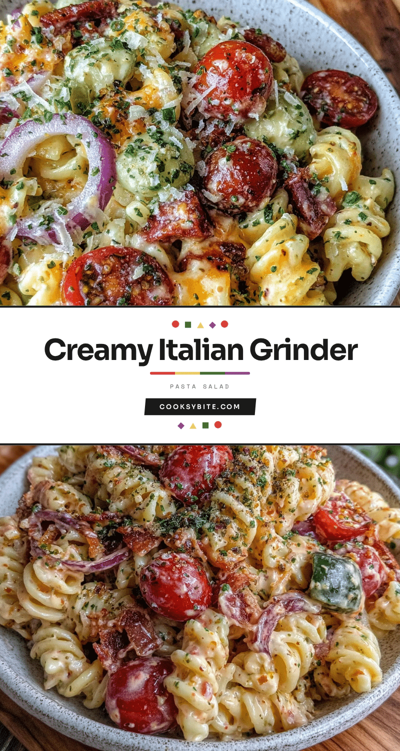 creamy italian grinder pasta salad recipe