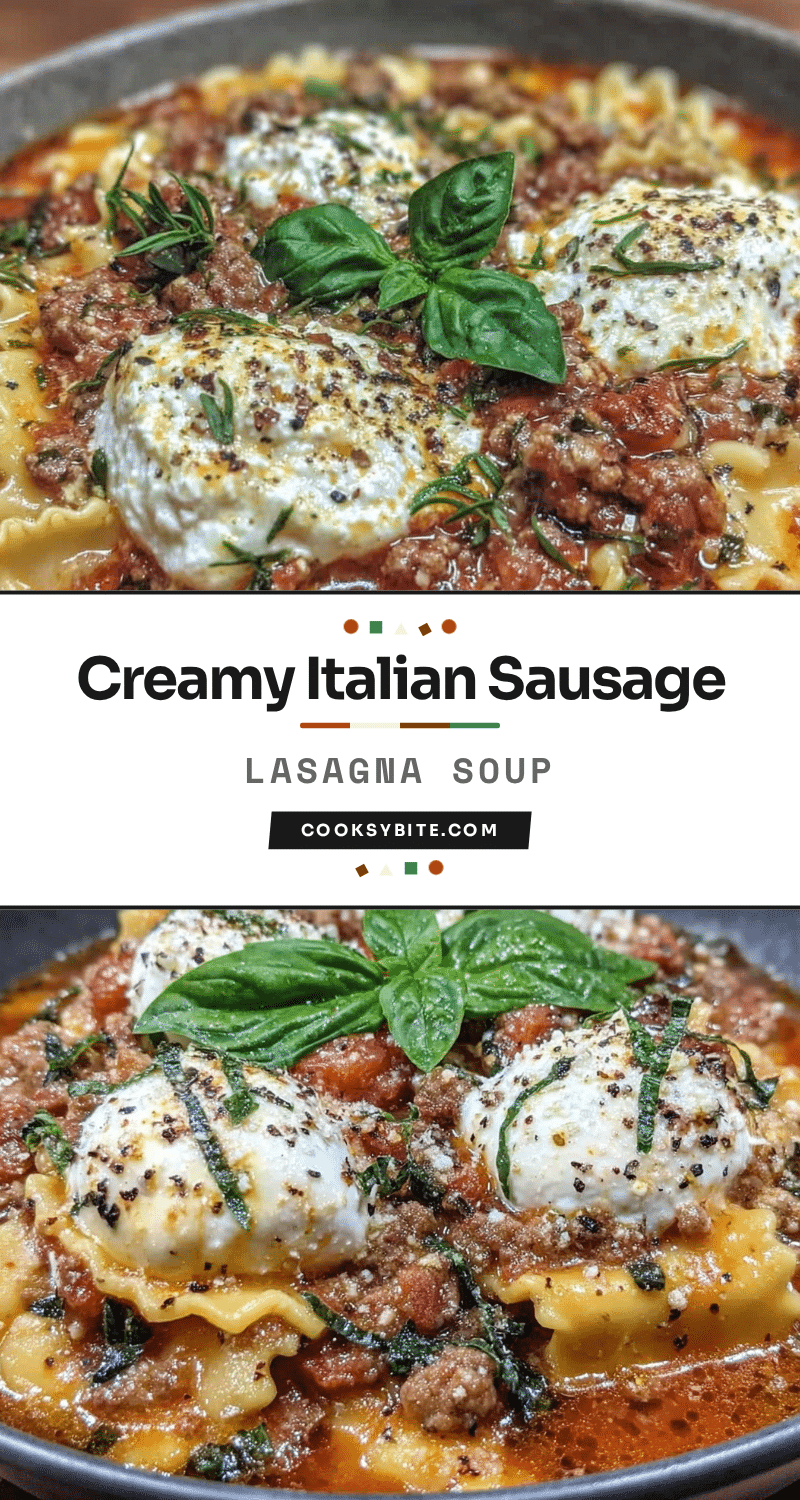 creamy lasagna soup recipe