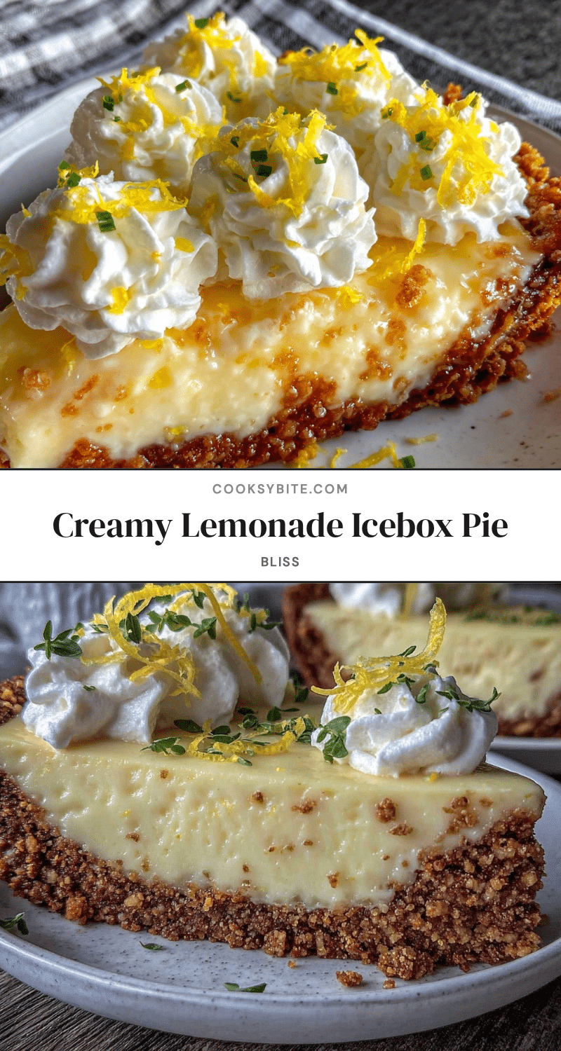 creamy lemonade icebox pie recipe