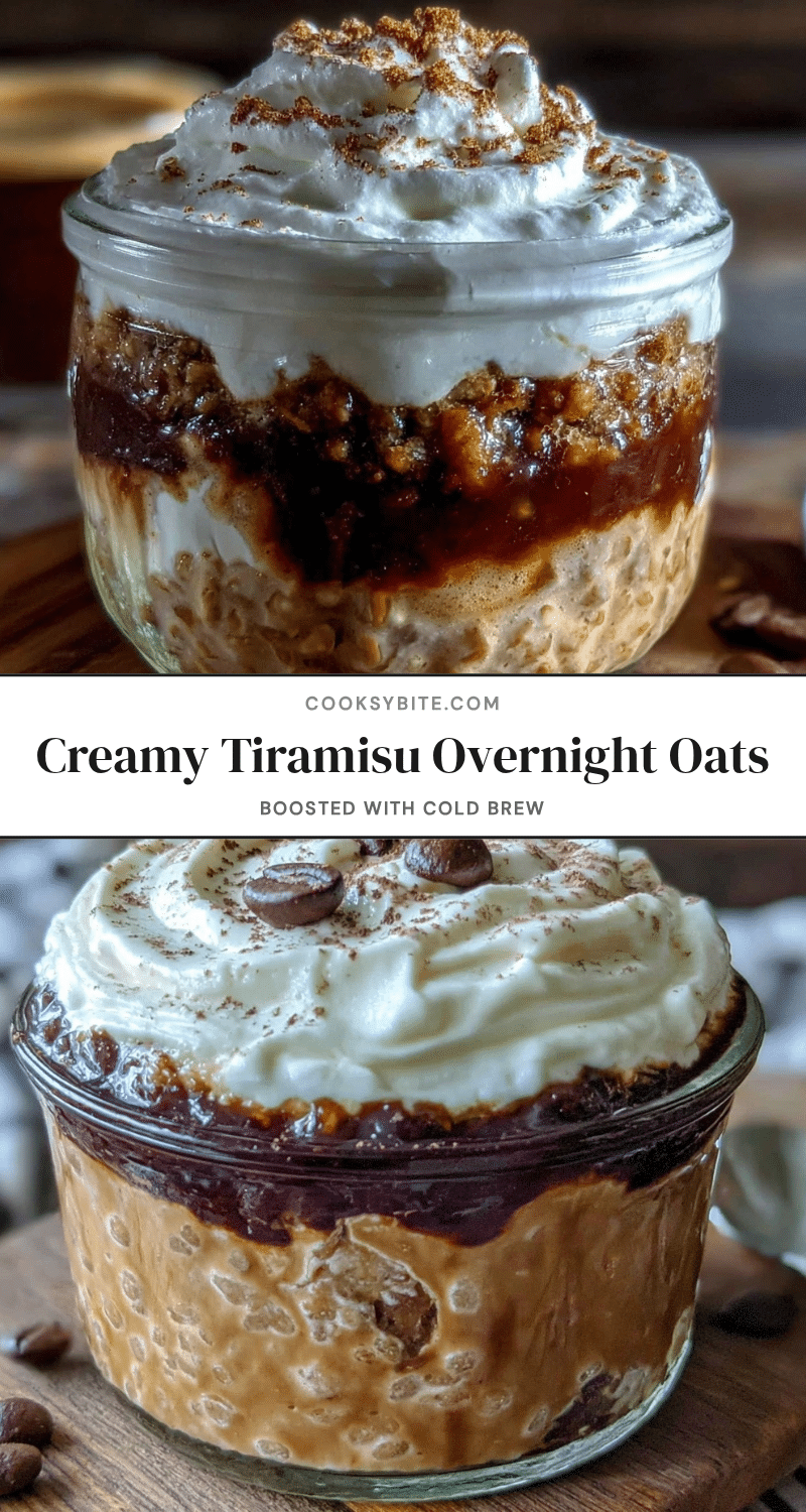 creamy tiramisu overnight oats recipe