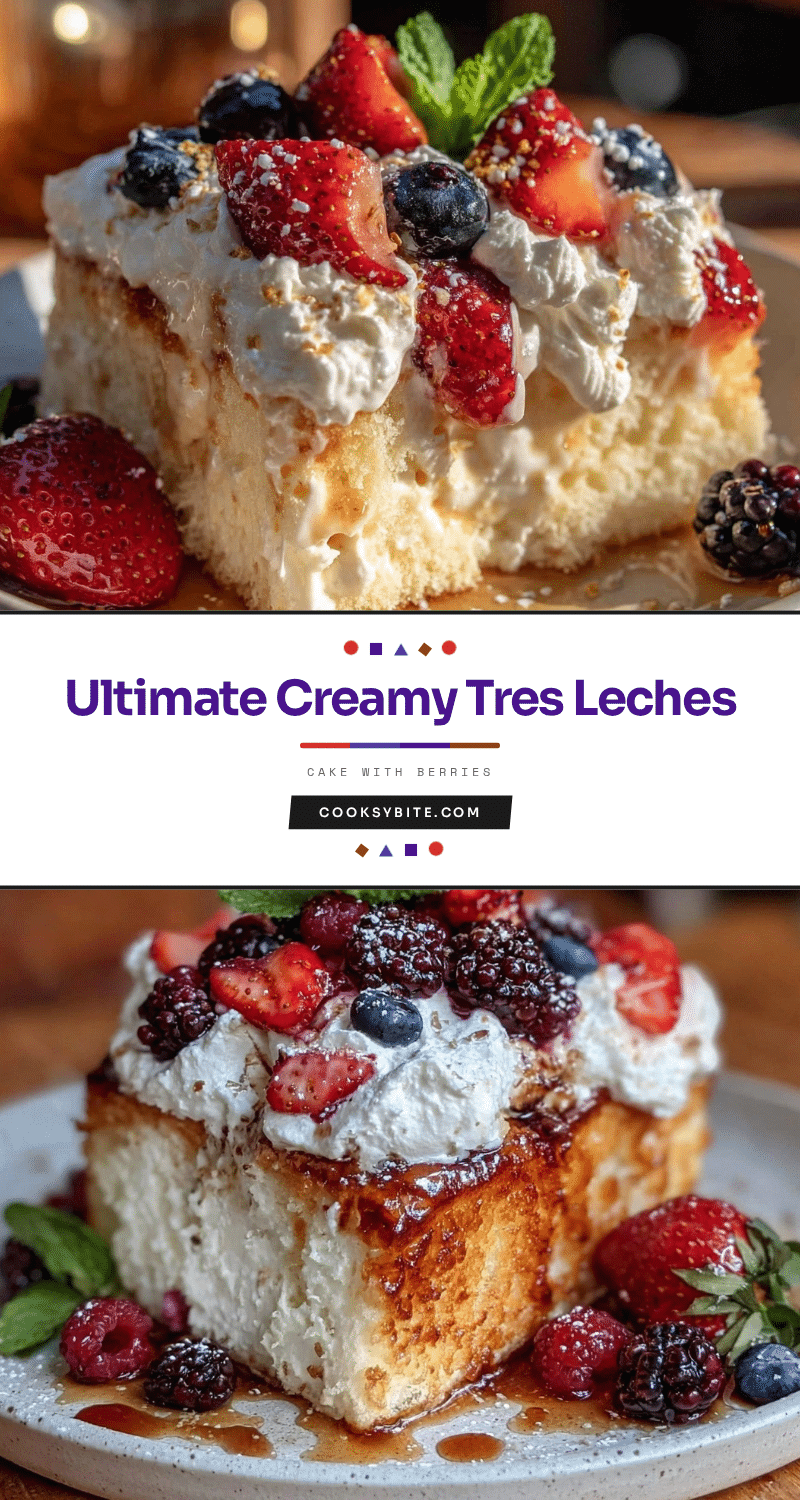creamy tres leches cake recipe