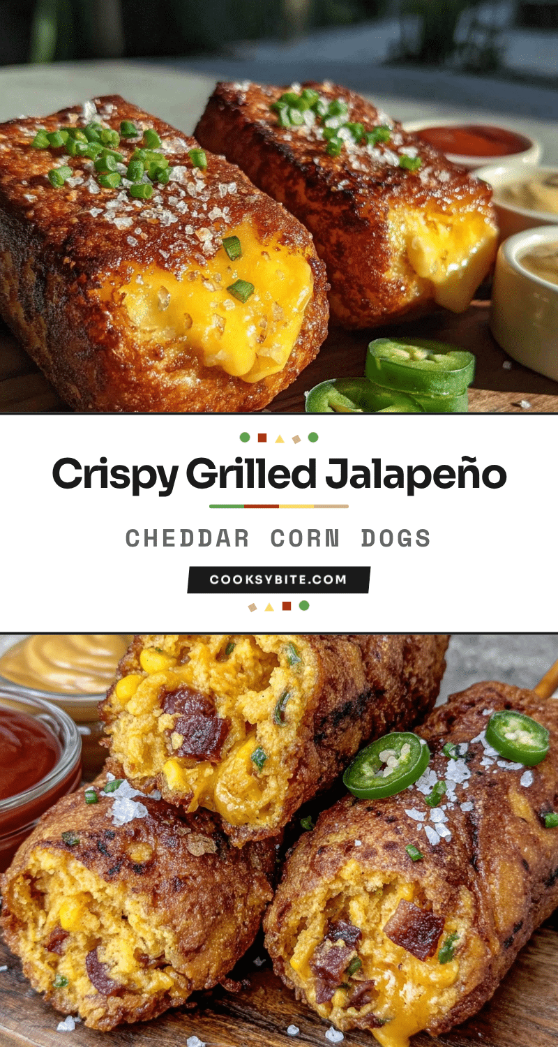 crispy grilled jalapeño cheddar corn dogs recipe
