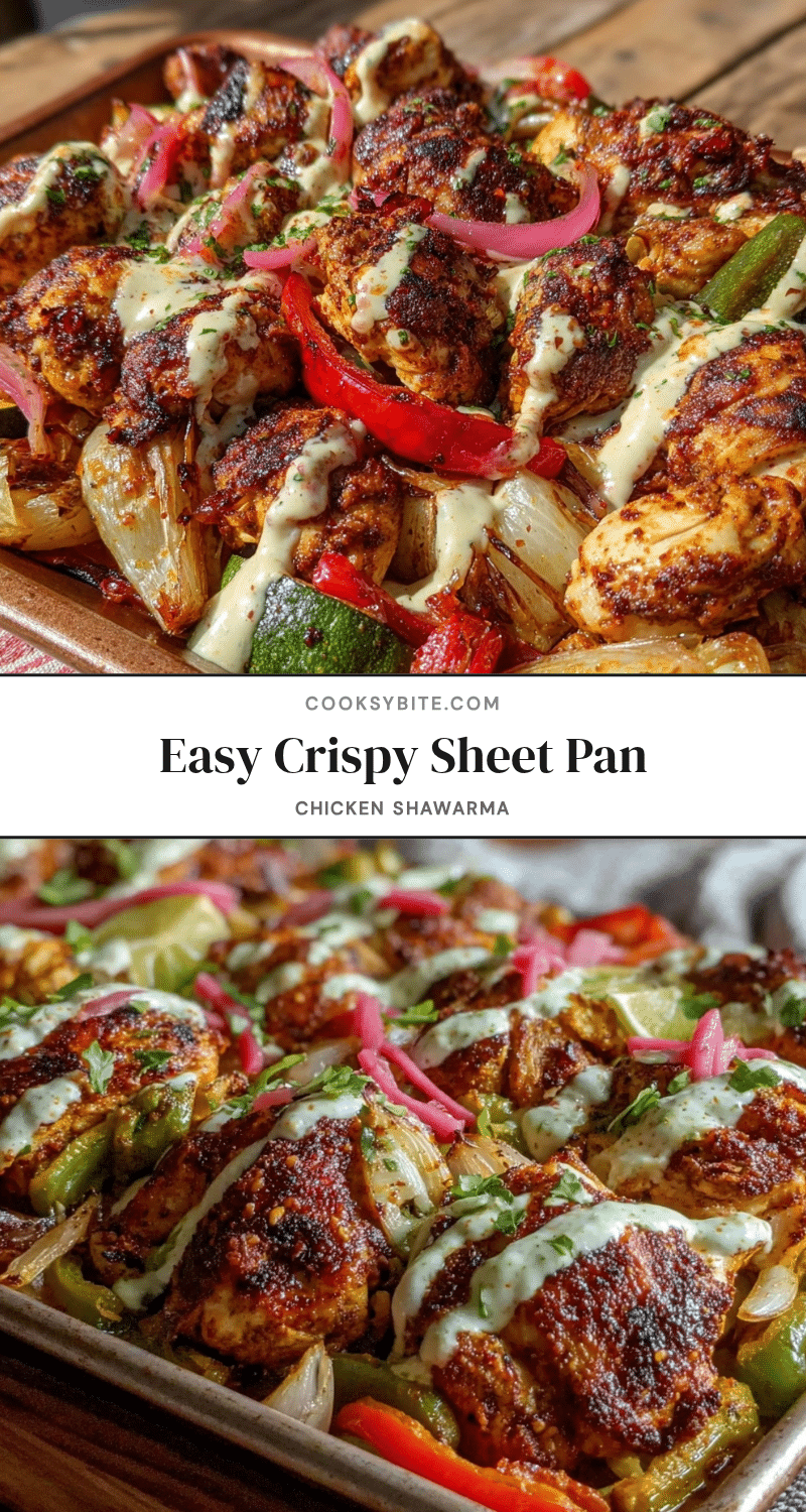 crispy sheet pan chicken shawarma recipe