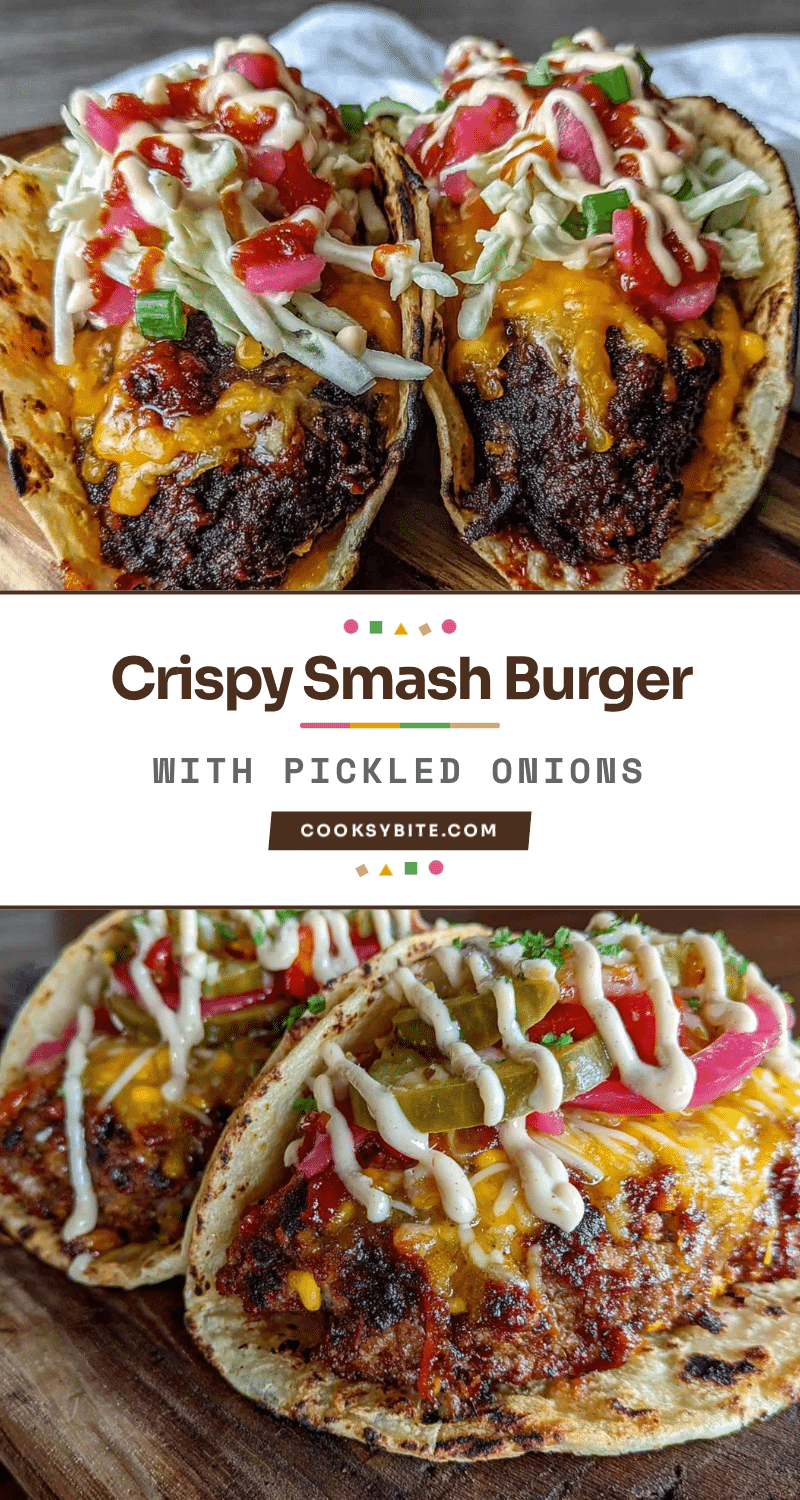 crispy smash burger tacos recipe