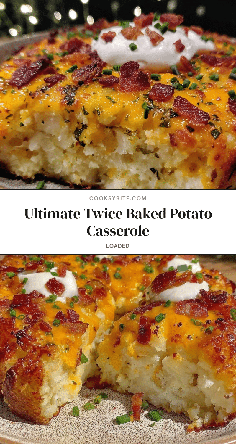 crispy twice baked potato casserole recipe