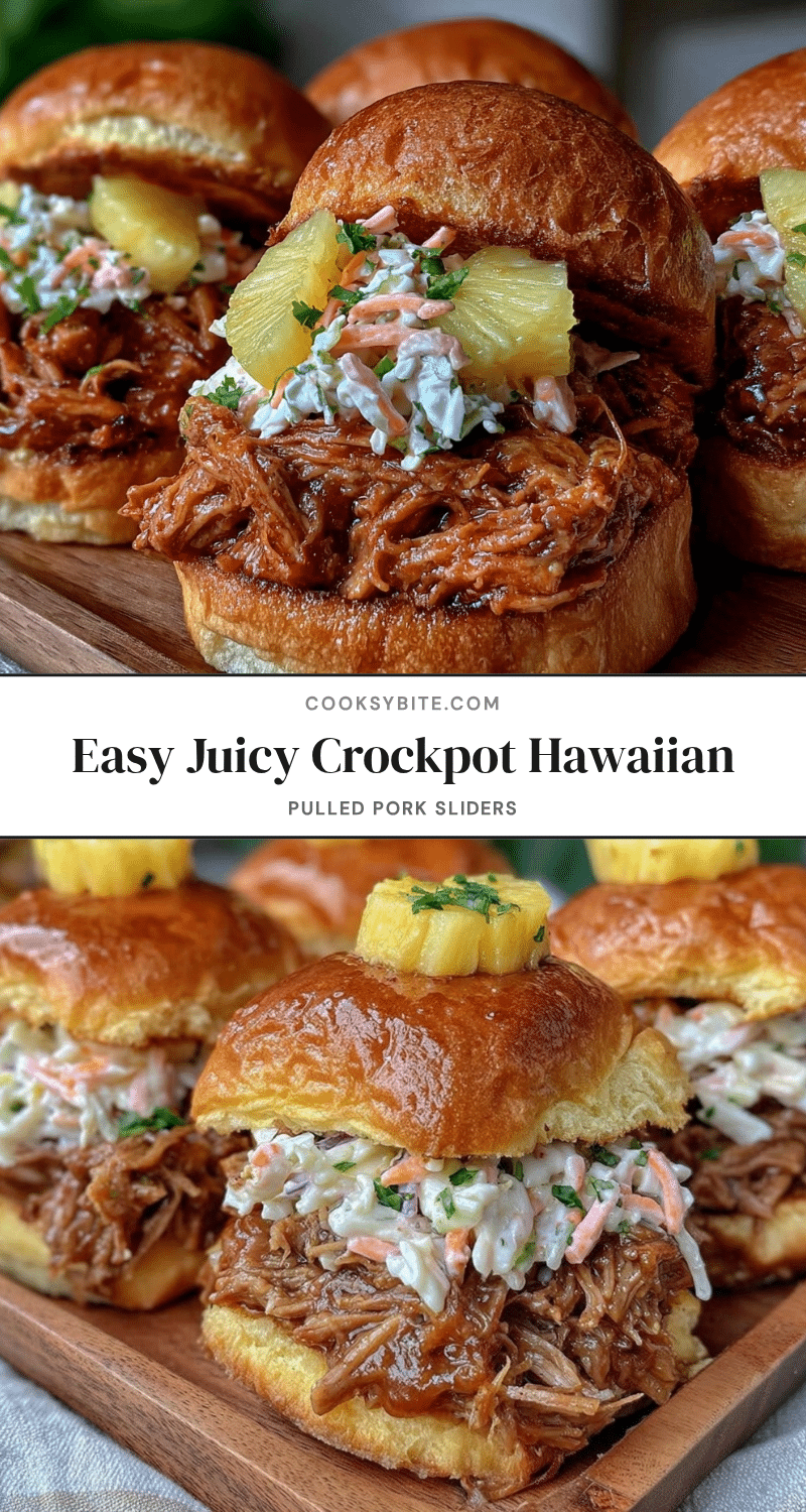 crockpot hawaiian pulled pork sliders recipe