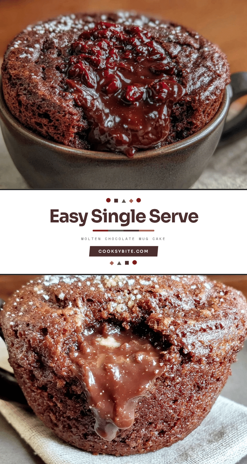 easy single serve chocolate mug cake recipe