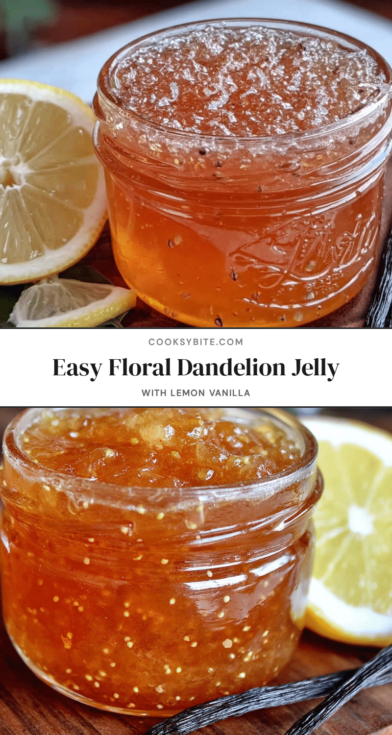 floral dandelion jelly recipe