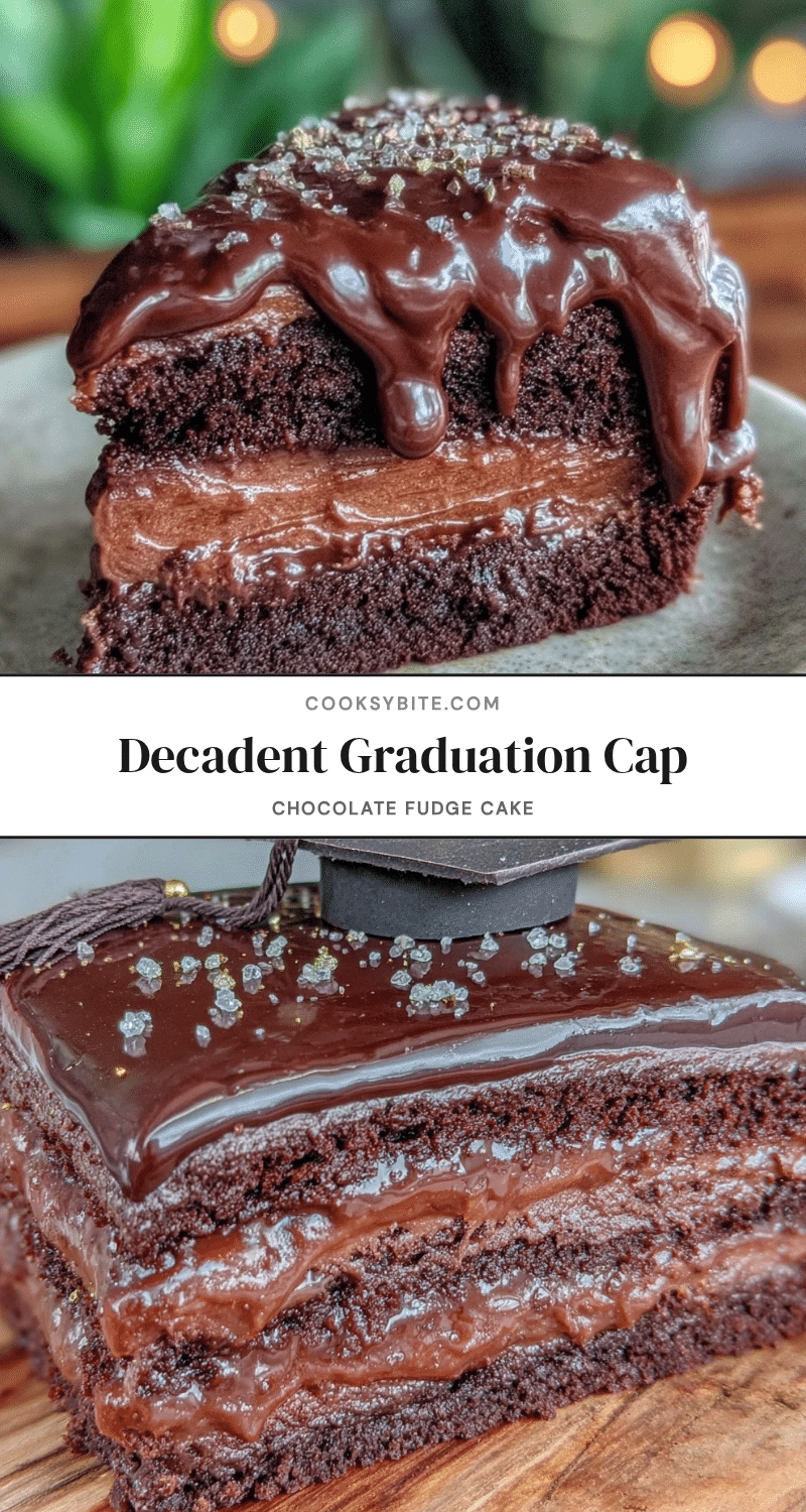 fondant graduation cap chocolate fudge cake recipe