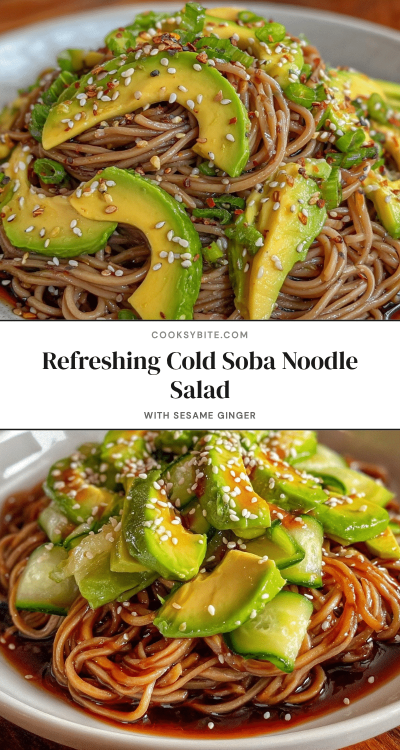 fresh cold soba noodle salad recipe