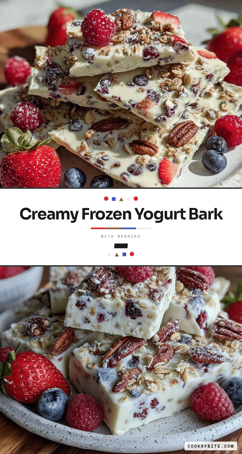 fresh frozen yogurt bark recipe