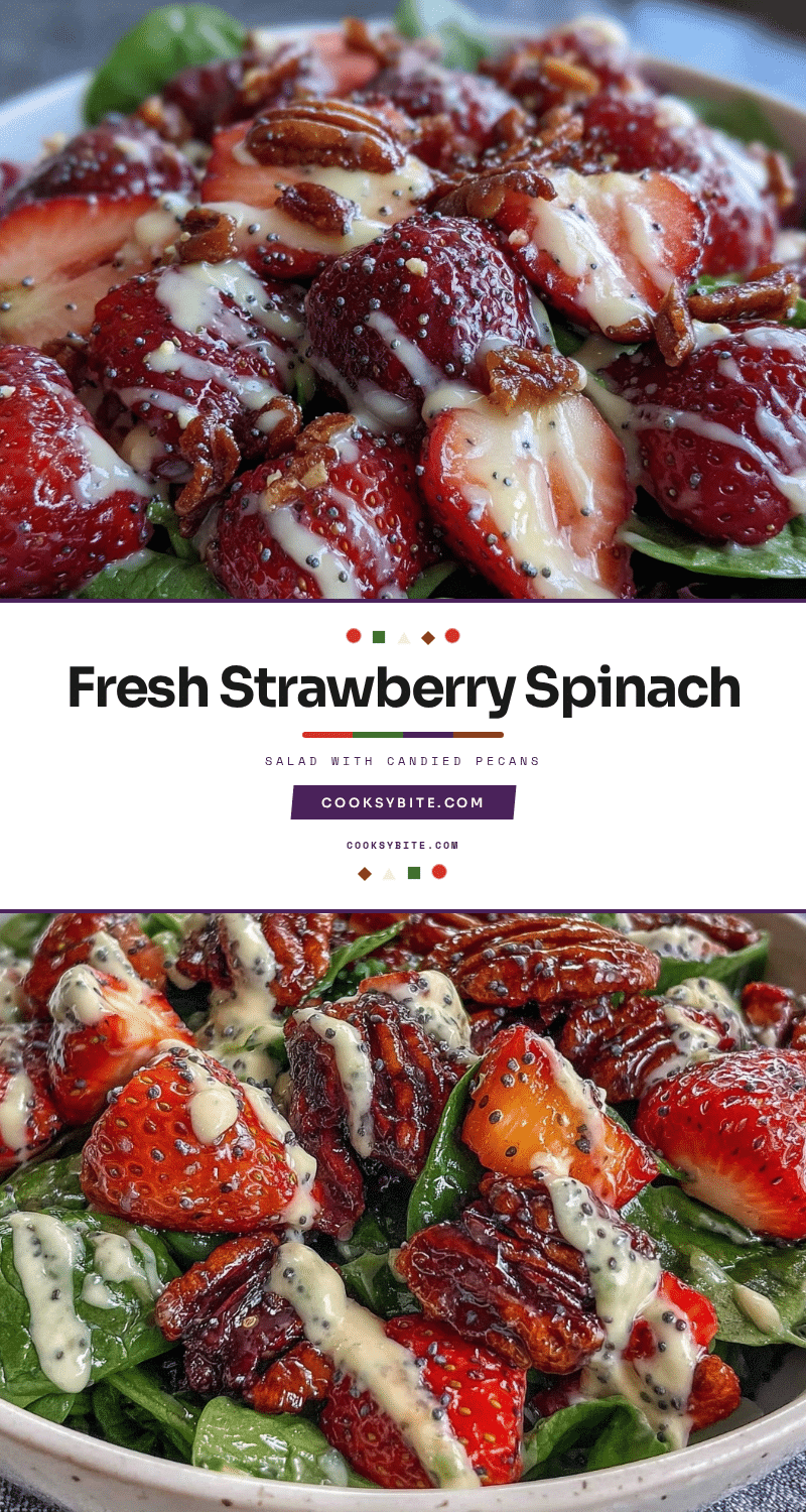 fresh strawberry spinach salad recipe