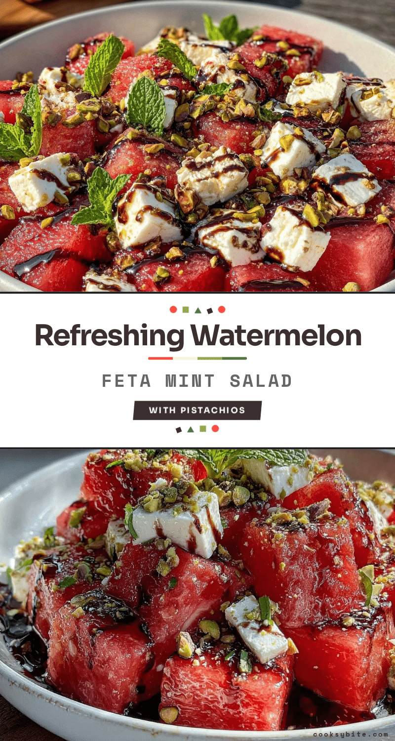 fresh watermelon feta mint salad recipe