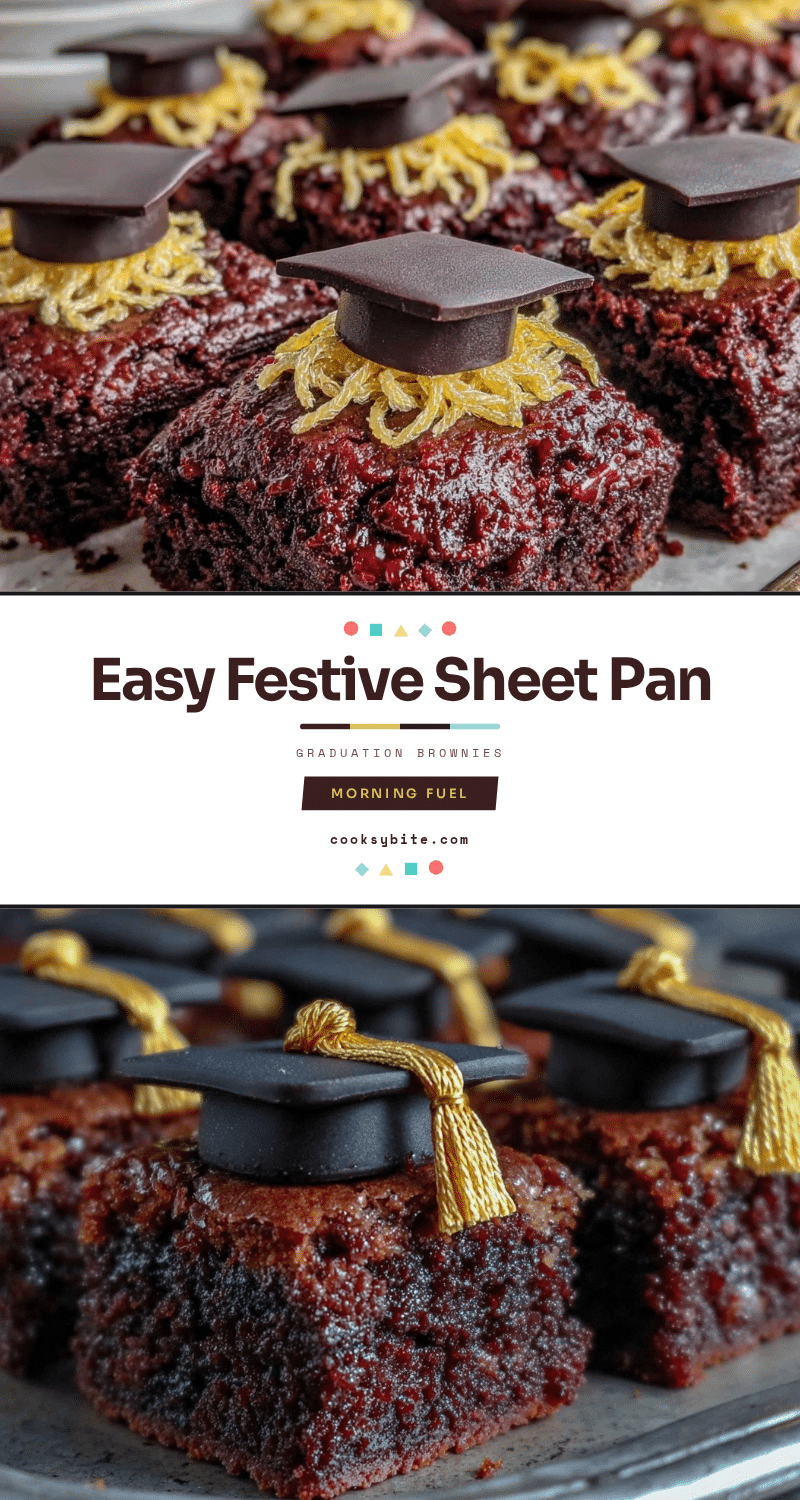 graduation cap brownies recipe