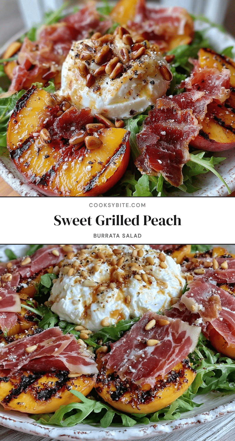 grilled peach burrata salad recipe