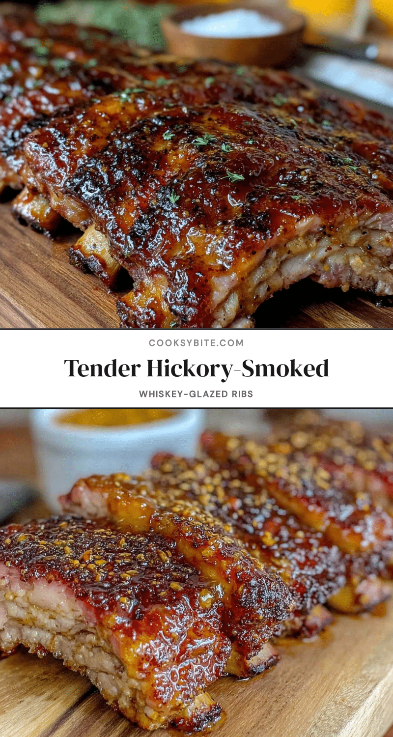 hickory-smoked whiskey-glazed ribs recipe