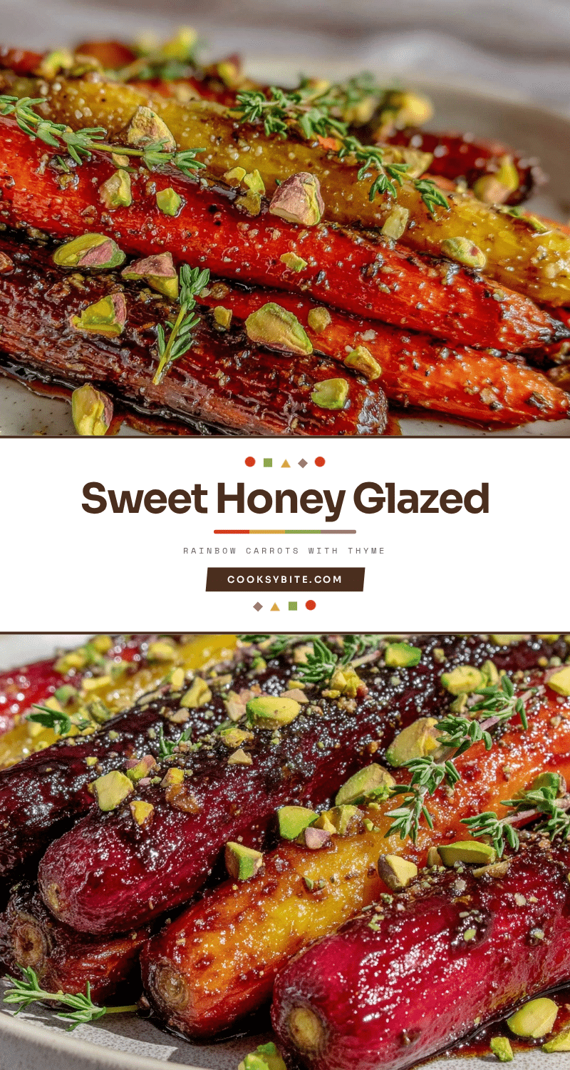 honey glazed rainbow carrots recipe
