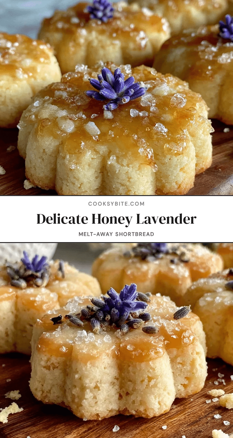honey lavender shortbread cookies recipe