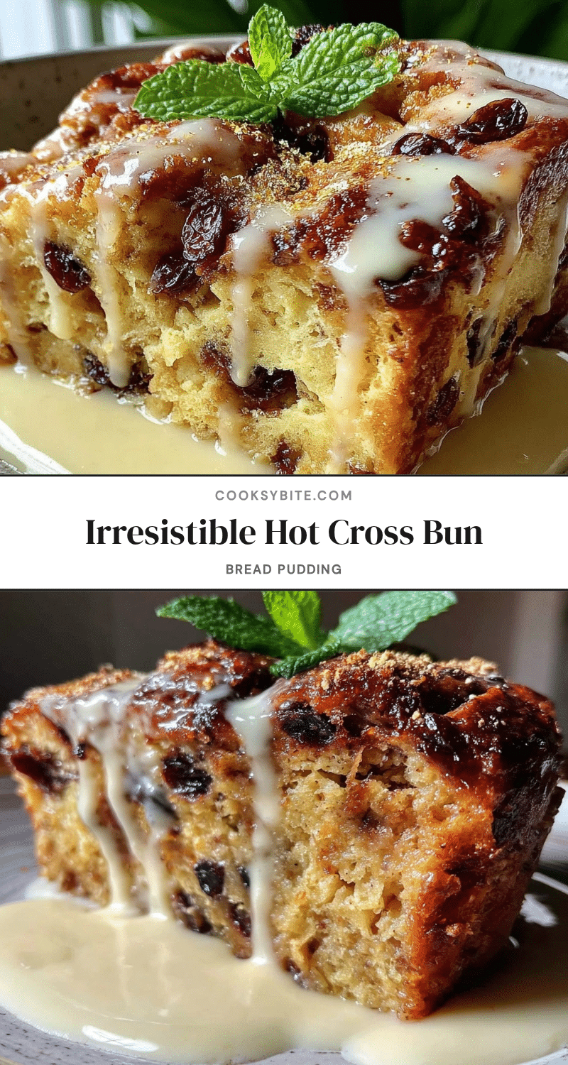 hot cross bun bread pudding recipe