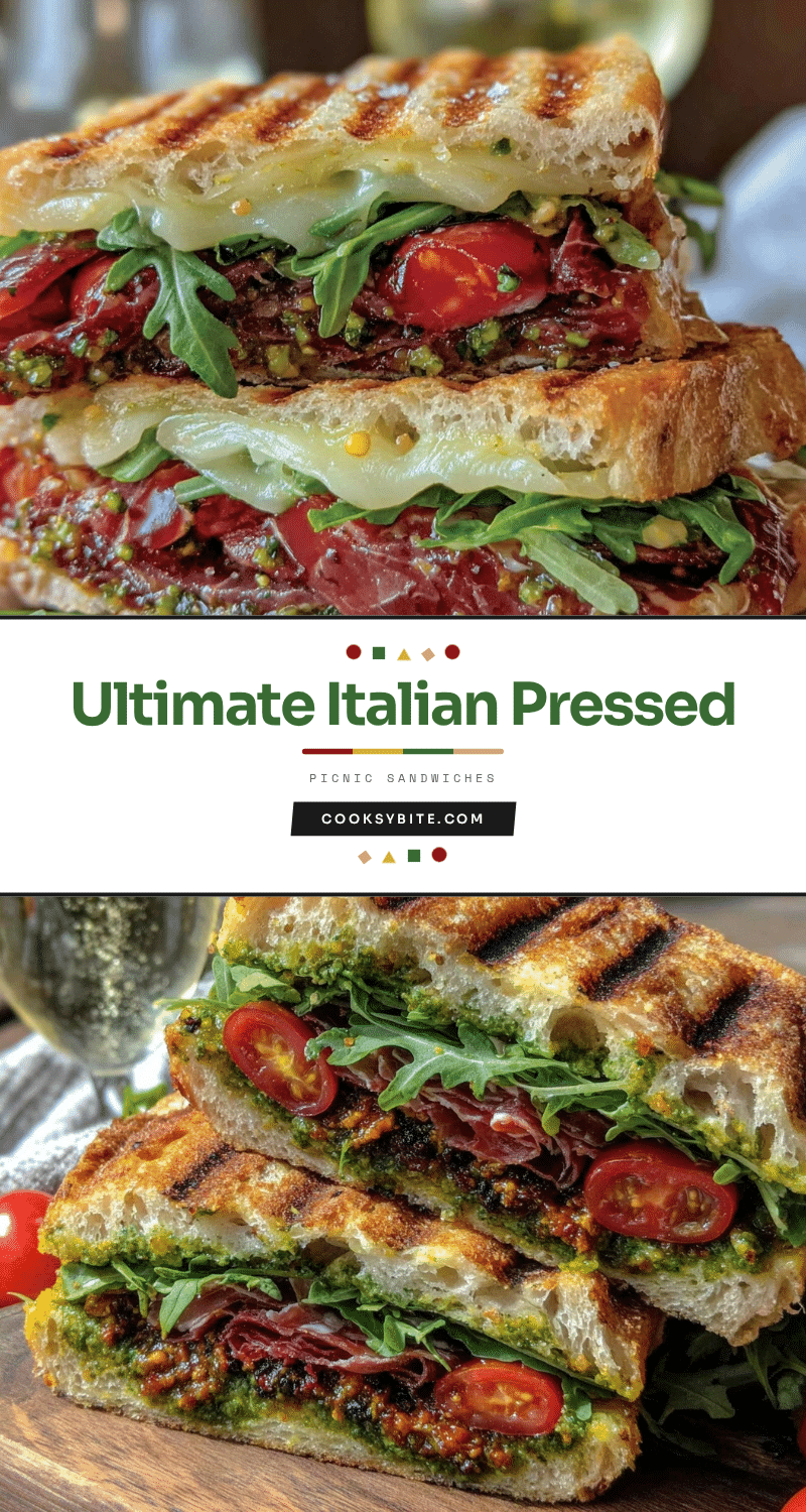 Italian Pressed Picnic Sandwiches recipe