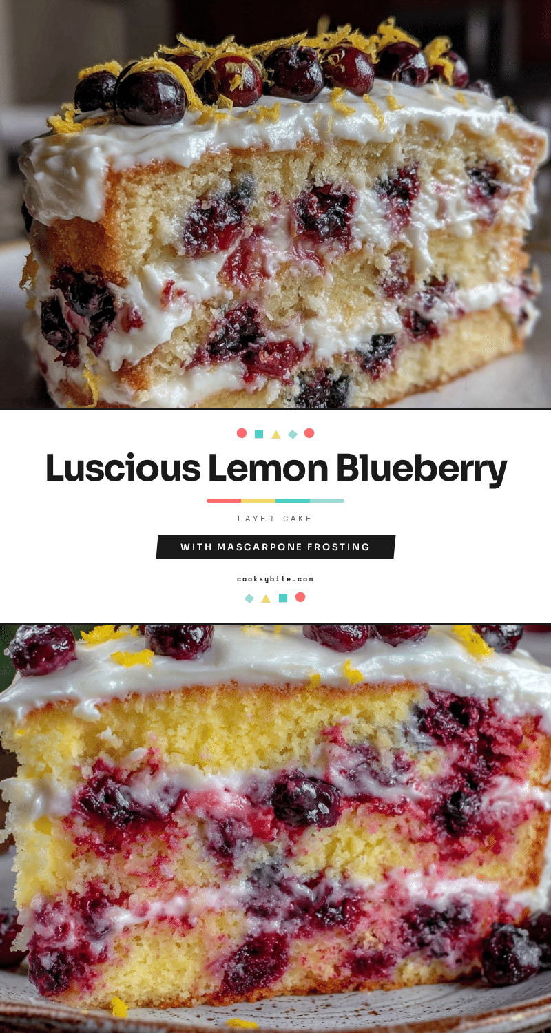 lemon blueberry layer cake recipe