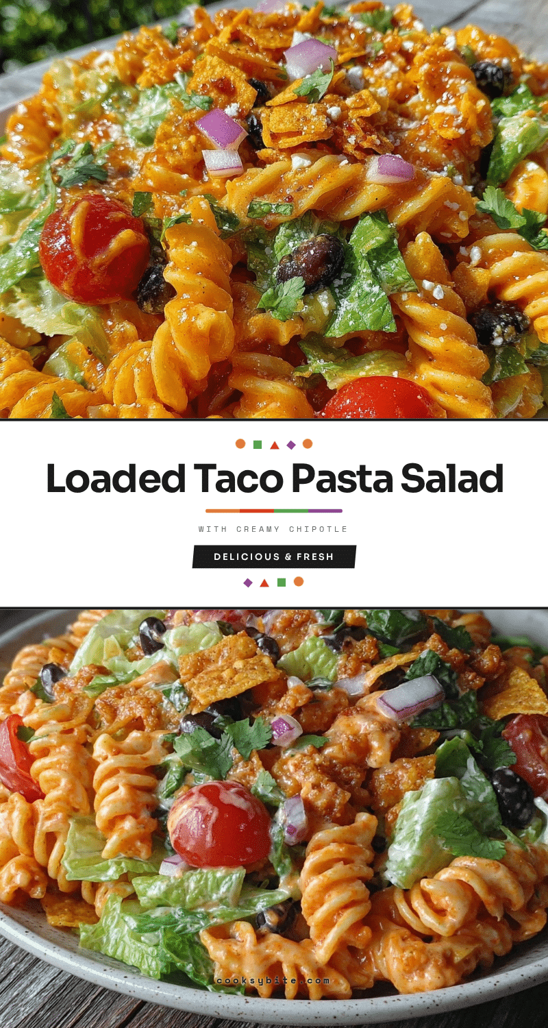 loaded taco pasta salad recipe