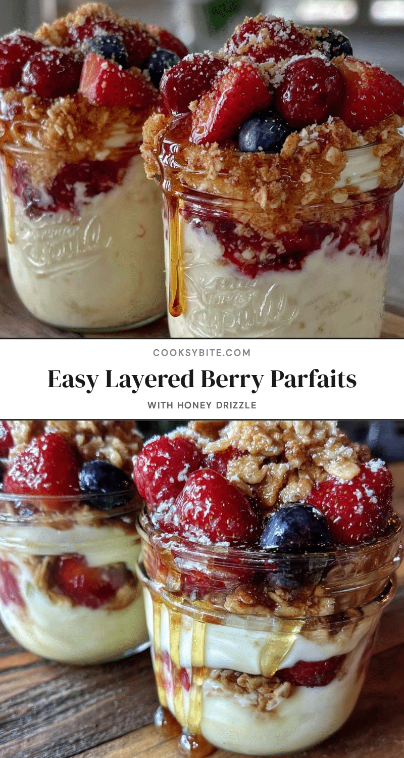 mason jar berry parfaits recipe