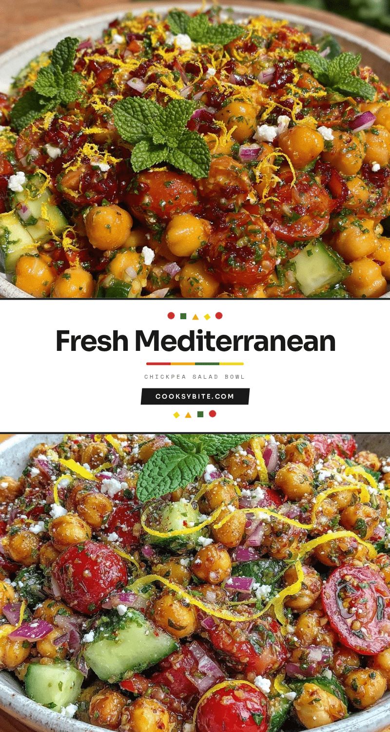 Mediterranean Chickpea Salad Bowl recipe