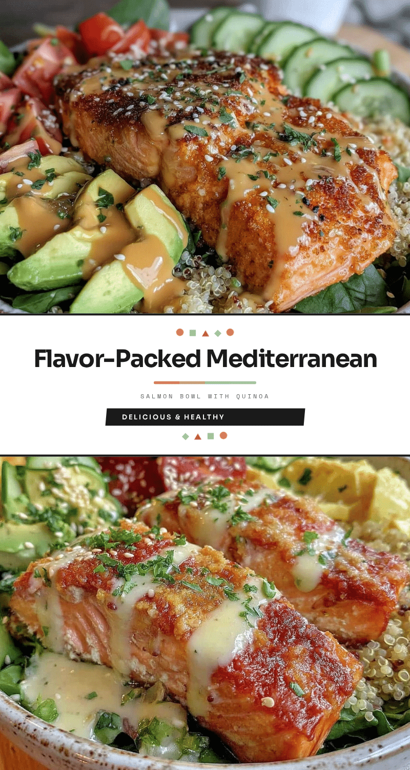Mediterranean salmon bowl recipe