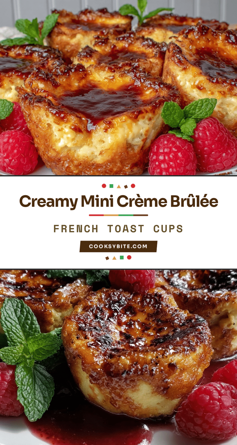 mini crème brûlée French toast cups recipe