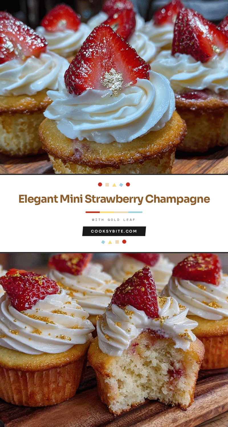 mini strawberry champagne cupcakes recipe
